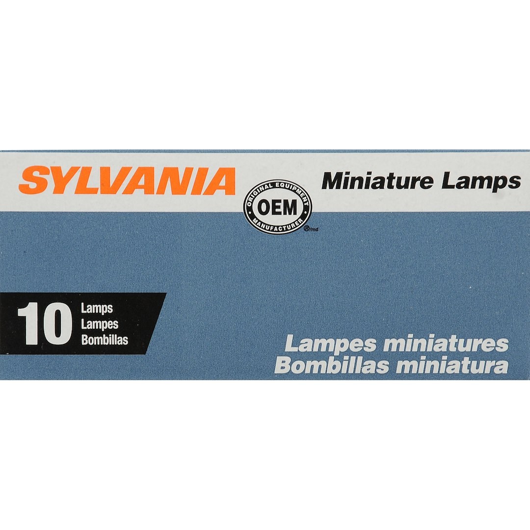 Sylvania Roof Marker Light Bulb, 194, Halogen Mini Bulb, Natural Amber, Pack of 10 – 194NA.TP