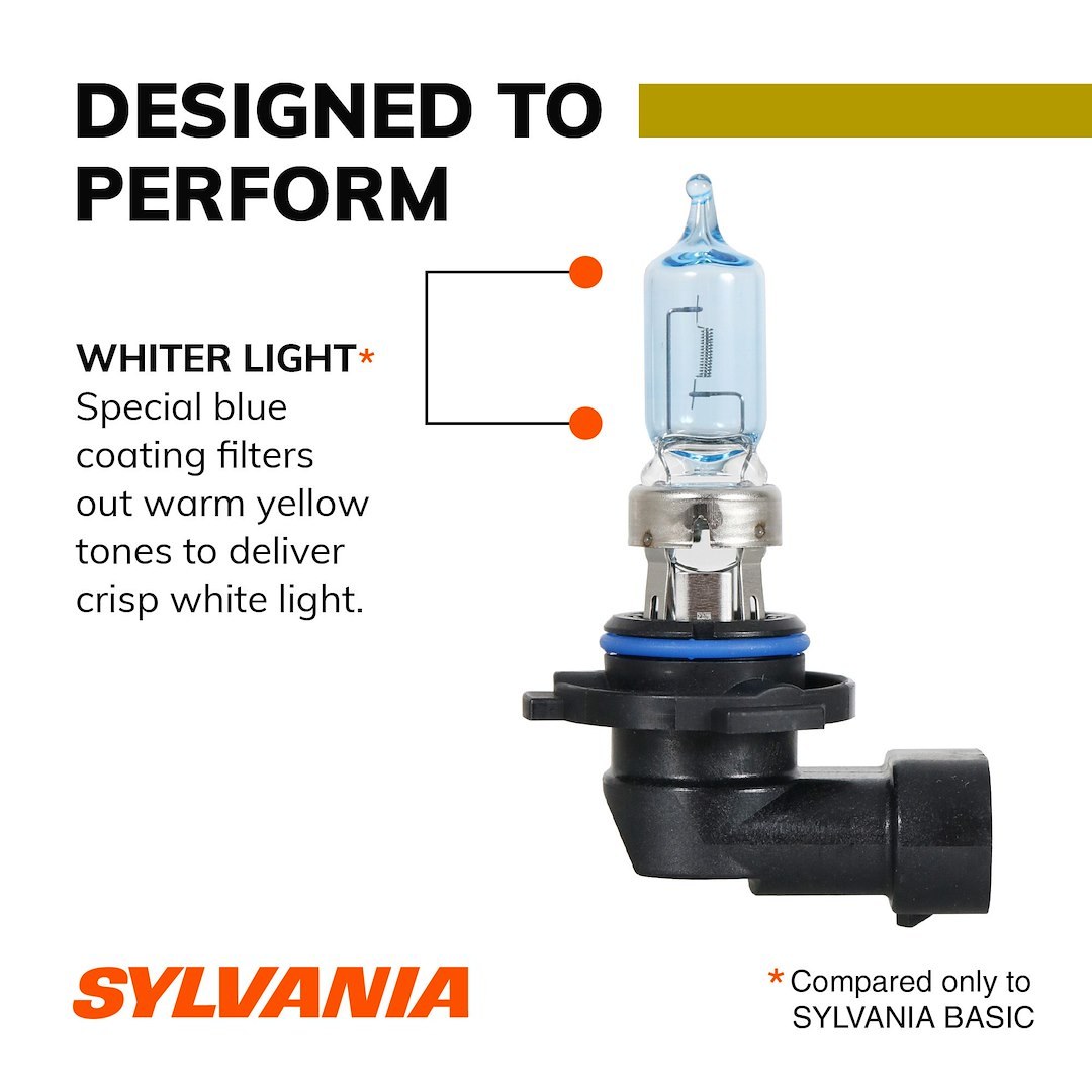 Sylvania Headlight Bulb, 9005, Xenon Bulb, 65 Watt, 12.8 Volt, Clear Beam Color with Cobalt Blue, 1700 Lumens, 4200K Light Color Temperature – 30765