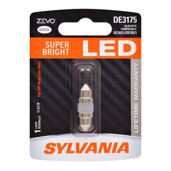 Sylvania Dome Light Bulb – LED, Zevo ®, DE3175 LED, Single – DE3175LED.BP