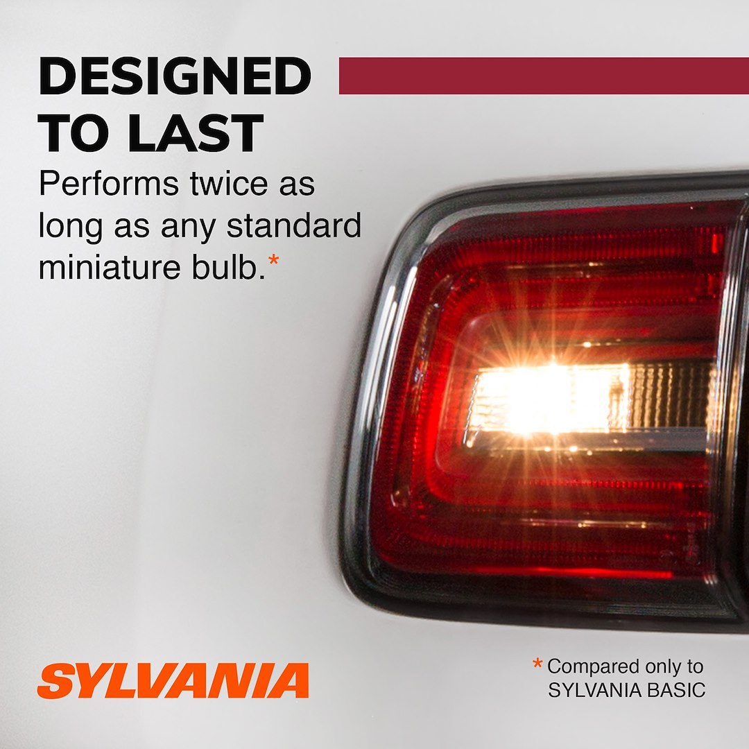 Sylvania Parking Light Bulb, Long Life, 4057, Incandescent, Clear, Set of 2, Blister Pack – 34589