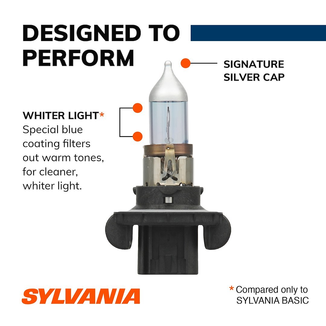 Sylvania Headlight Bulb, Silverstar®, H13, Halogen Bulb, 55 Watt Low Beam/ 65 Watt High Beam, 12.8 Volt, White Beam Color, Set of 2 – 36356
