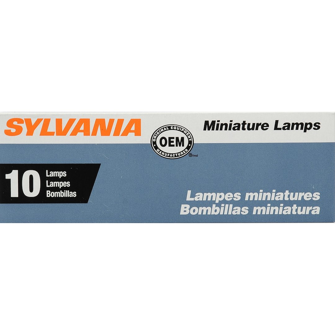 Sylvania License Plate Light Bulb, Halogen Mini Bulb, 67, Clear, Pack of 10 – 67.TP