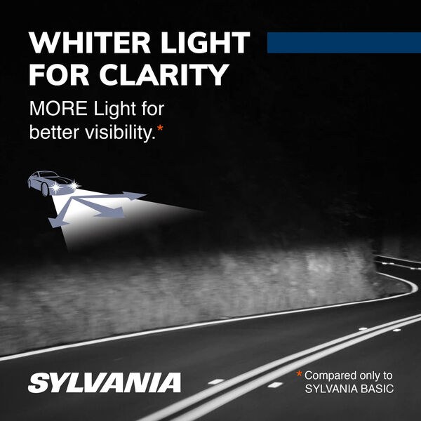 Sylvania Headlight Bulb, Silver Star®, 9006XS, Halogen Bulb, 55 Watt, 12.8 Volt, White Beam Color, 1000 Lumens – 9006XSST.BP2