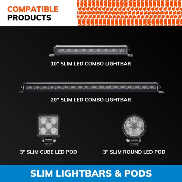 Sylvania Driving/ Fog Light Wiring Harness, For Sylvania Ultra/ Rugged and Slim Light Bar – LED/ Driving/ Fog Light – LED – LBARHRNS4P.BX