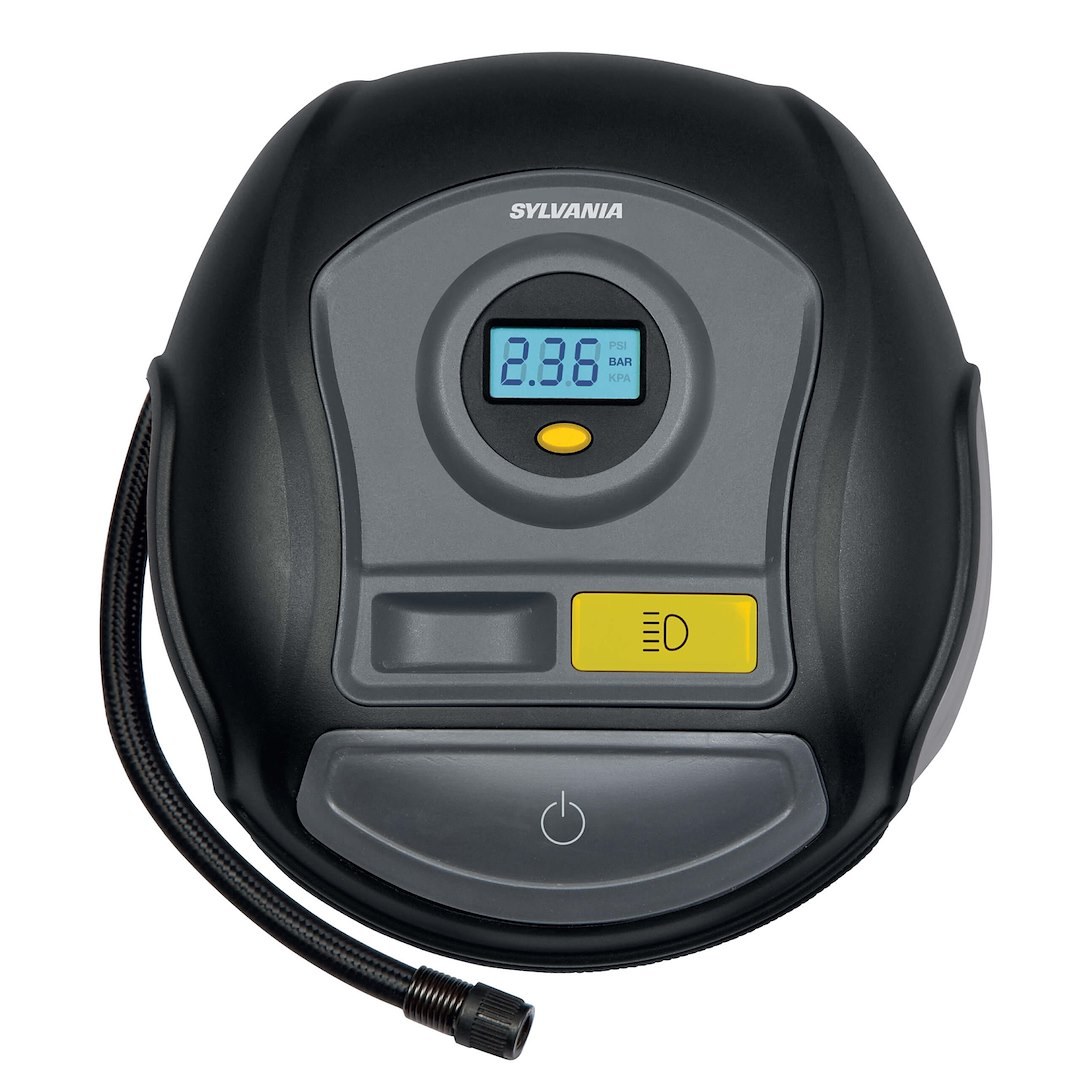 Sylvania Tire Inflation Pump, Plus, Portable Pump, 11.4 Foot Mobile Inflation Range, Digital Gauge Display – RTC400.BX