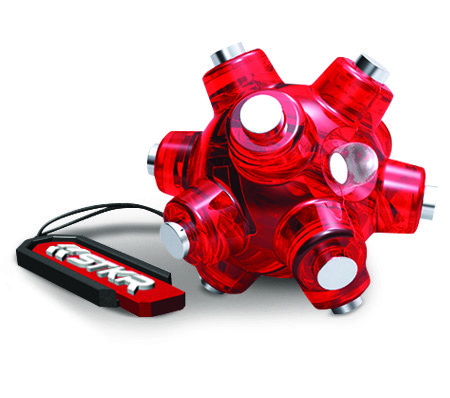 Stkr Concept Flashlight, Light Mine, Magnetic, LED, Clear Lens, Red Housing, ABS Plastic, Uses LR44 Battery, 15 Lumens, With LR44 Batteries – 00105