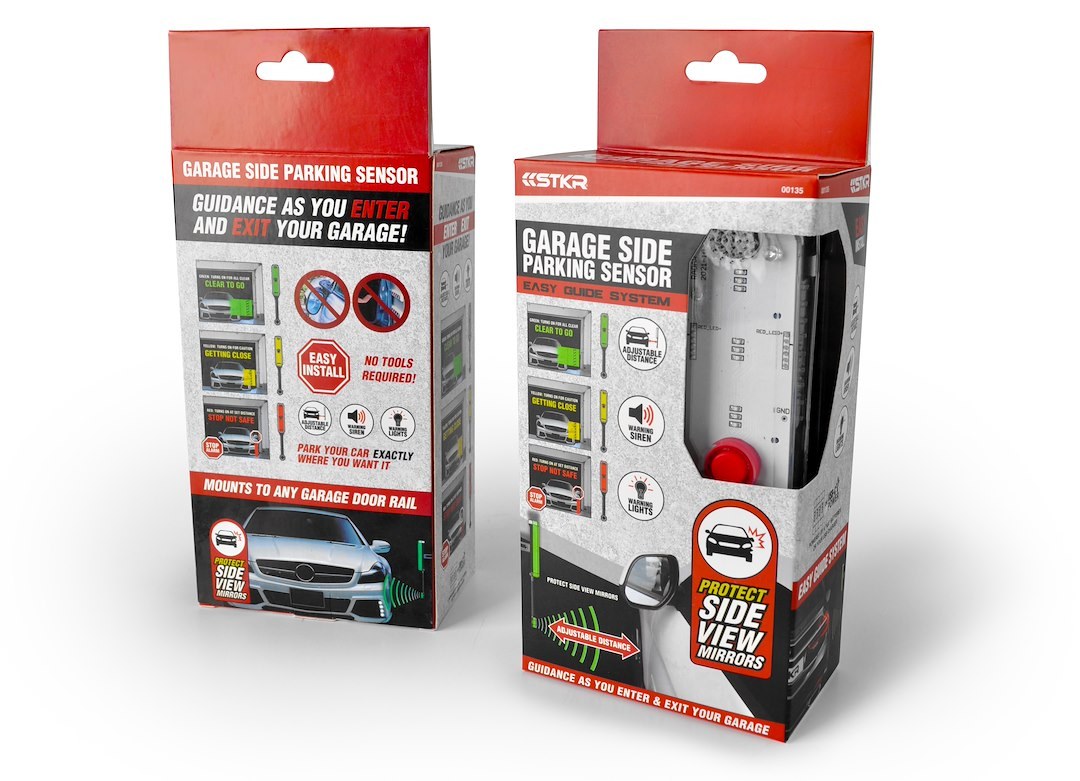 Stkr Concept Parking Aid Sensor, Side Garage Parking Sensor, Allows to Set the Exact Distance the Car Should Be Parked from the Sensor – 00135