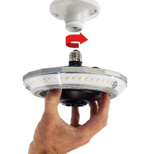 Stkr Concept Interior Light – LED, Mpi – Multi-Point Illumination, Motion Activated Ceiling Light, 7.6 Inch Diameter X 4-1/4 Inch Height – 00194