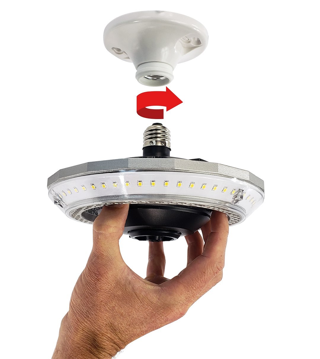 Stkr Concept Interior Light – LED, Mpi – Multi-Point Illumination, Motion Activated Ceiling Light, 7.6 Inch Diameter X 4-1/4 Inch Height – 00194