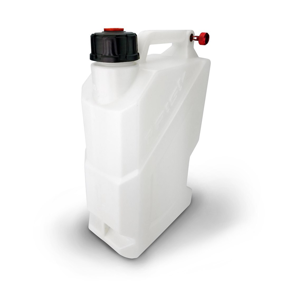 Stkr Concept Liquid Storage Container, Ez, White, 3 Gallon, Free Standing, Thick-Walled Hdpe Plastic, 3 Handle Design – 00281