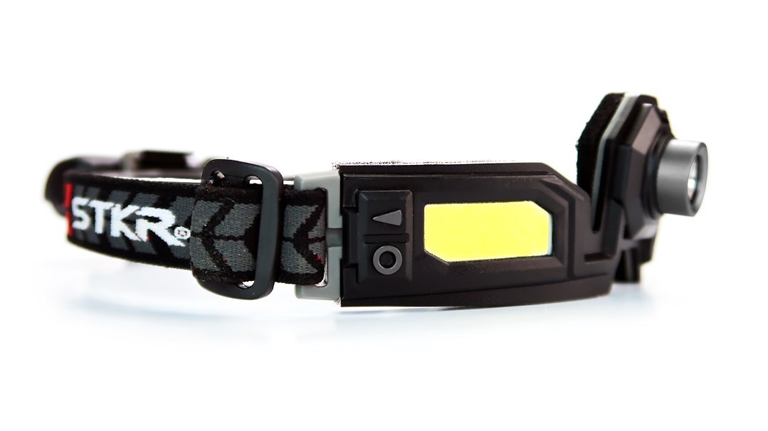Stkr Concept Flashlight, Flexit Headlamp Pro 6.5, Headband, Cree LED, Clear Lens, 650 Lumens, Black and Red Strap – 00387