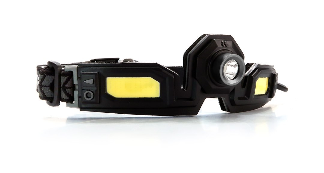 Stkr Concept Flashlight, Flexit Headlamp Pro 6.5, Headband, Cree LED, Clear Lens, 650 Lumens, Black and Red Strap – 00387