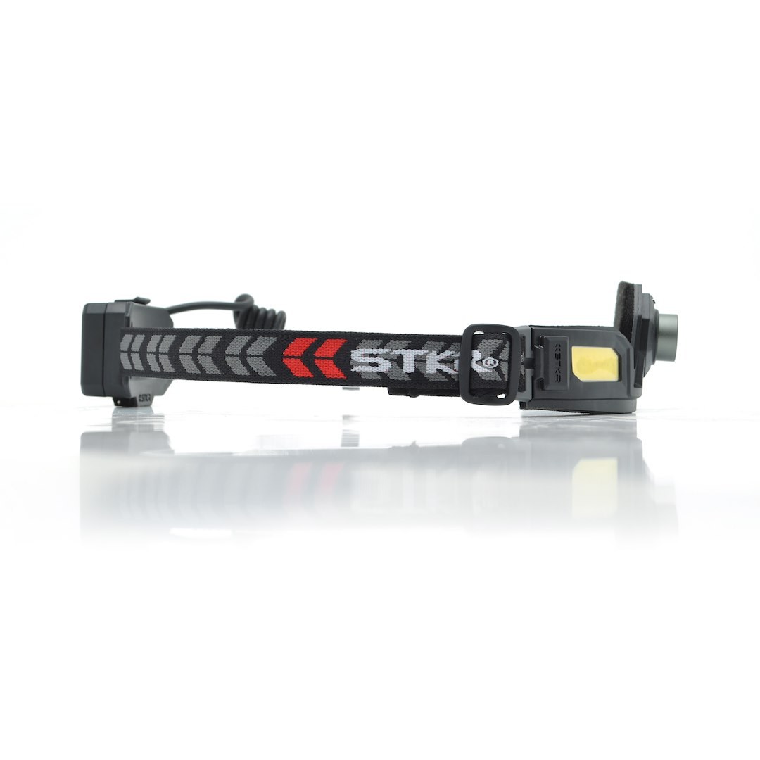Stkr Concept Flashlight, Flexit Headlamp 3.0, Headband, Adjustable Spotlight, Cree LED, Clear Lens, 300 Lumens, Black and Gray Strap – 14204