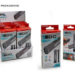 Stkr Concept Point of Purchase Display, Lp-Edc 5.0, Low Profile Ultra-Thin Flashlight Display, Counter Top Display – 14269DD
