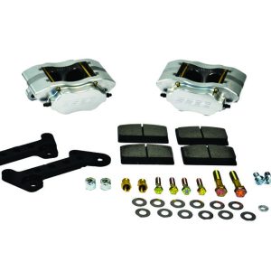 Ssbc-USA Brake Caliper, Quick Change ™ Competition Street, Four 1.77 Inch Piston Caliper, With Semi-Metallic Brake Pads, Anodized, Clear – A200-1