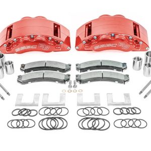 Ssbc-USA Brake Caliper, 8 Piston Caliper, With Brake Pads, Powder Coated, Red, Aluminum – CPA-22287R