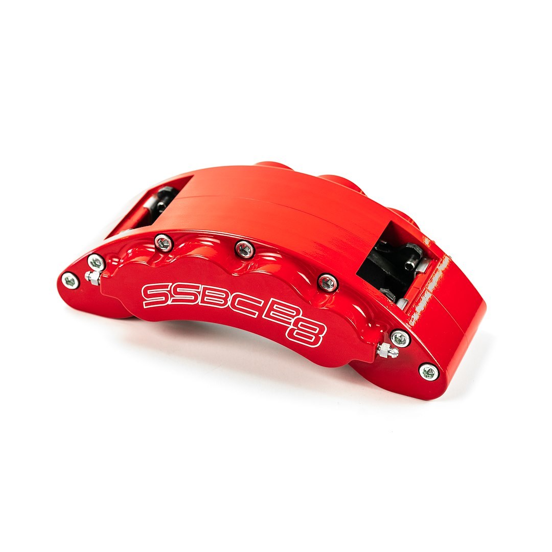 Ssbc-USA Brake Caliper, 8 Piston Caliper, With Brake Pads, Powder Coated, Red, Aluminum – CPA-22287R