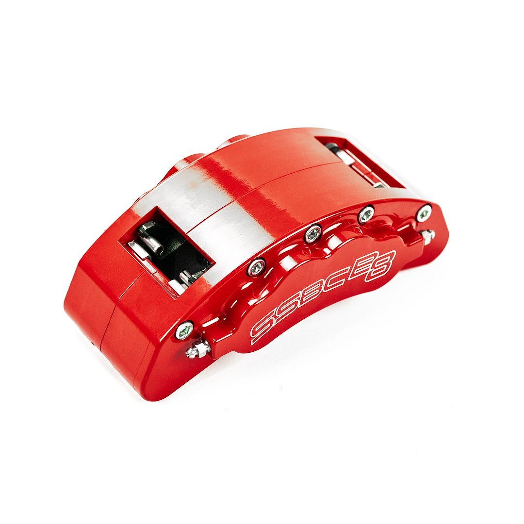 Ssbc-USA Brake Caliper, 8 Piston Caliper, With Brake Pads, Powder Coated, Red, Aluminum – CPA-22287R