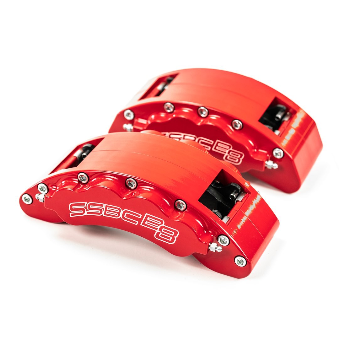 Ssbc-USA Brake Caliper, 8 Piston Caliper, With Brake Pads, Powder Coated, Red, Aluminum – CPA-22287R