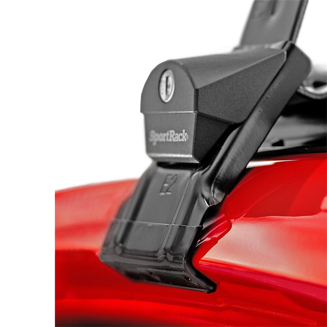 Sport Rack Roof Rack, 50-1/2 Inch Width X 5.8 Inch Length X 3.8 Inch Height, Clamps to Roof Rail, Black, Steel, Set of 2 – SR1002