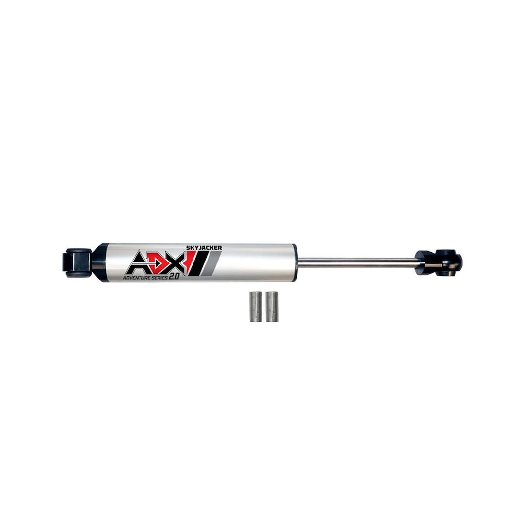 Skyjacker Steering Stabilizer, Adx 2.0, Single, Silver Stabilizer, Without Shock Boot, Mounts to OE Locations – 2003