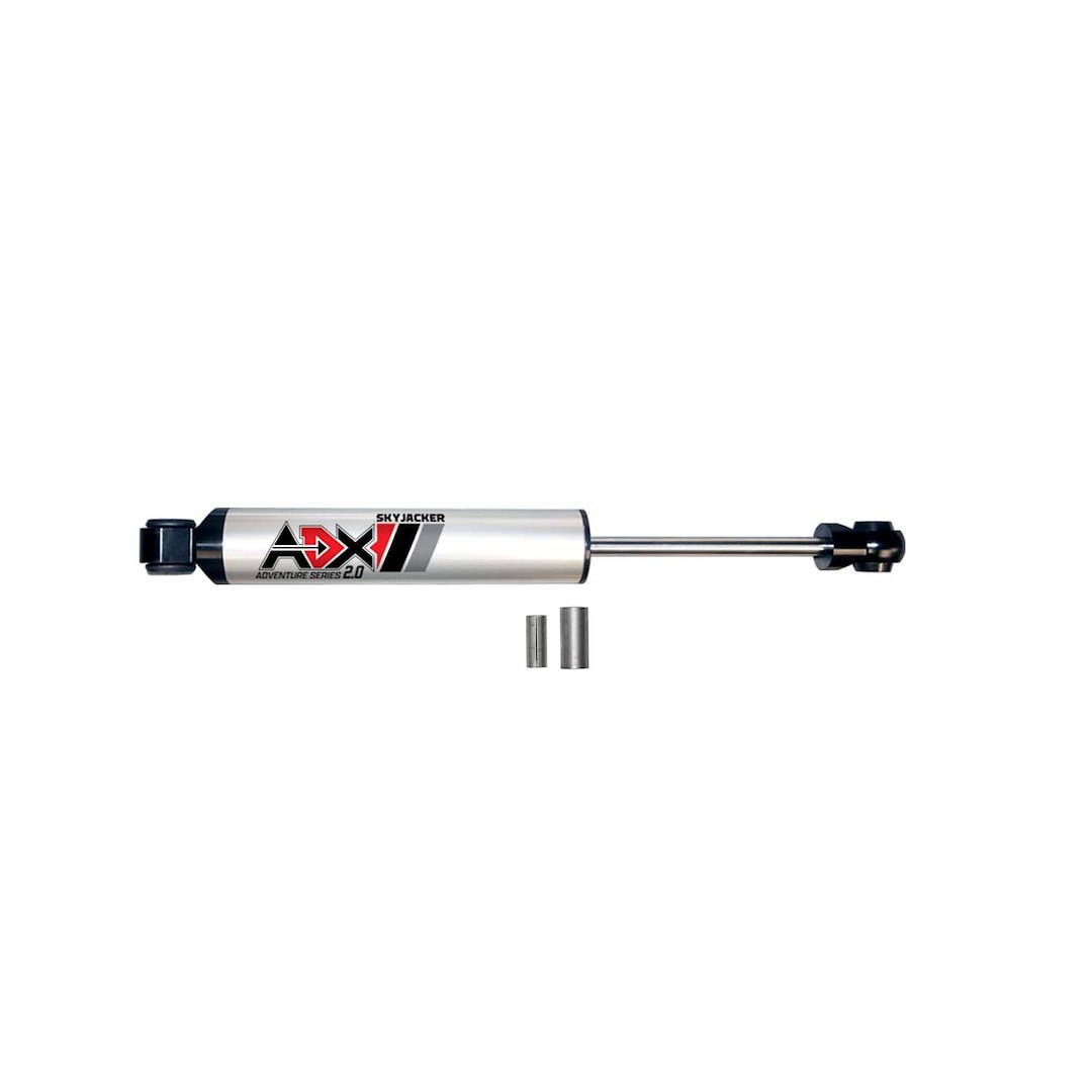 Skyjacker Steering Stabilizer, Adx 2.0, Single, Silver Stabilizer, Without Shock Boot, Mounts to OE Locations – 2008