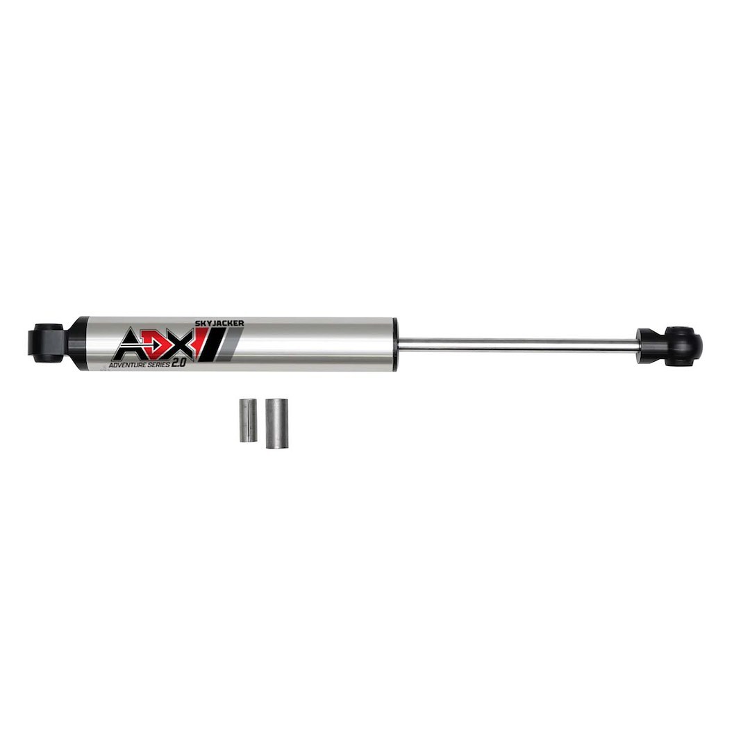 Skyjacker Steering Stabilizer, Adx 2.0, Single, Silver Stabilizer, Without Shock Boot, Mounts to OE Locations – 2014
