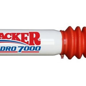 Skyjacker Steering Stabilizer, Heavy Duty Single, White Stabalizer with Red Boot, Mounts to OE Locations – 7003