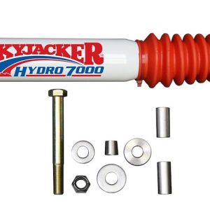 Skyjacker Steering Stabilizer, Heavy Duty OEM, Single, White, Mounts to OE Locations – 7013
