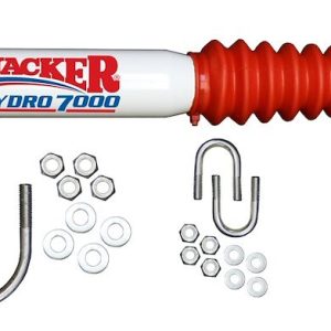 Skyjacker Steering Stabilizer, Single, White with Red Boot, Mounts to OE Locations – 7110