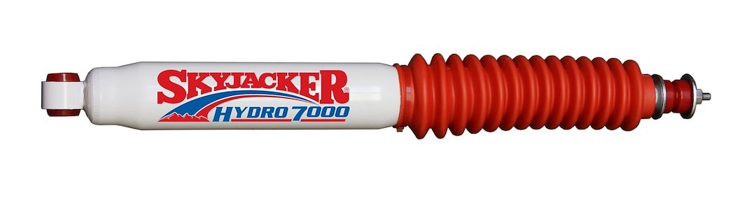 Skyjacker Steering Stabilizer, Heavy Duty OEM, Single, White with Red Boot, Without Brackets/ Without Hardware, Mounts to OE Locations – 7500