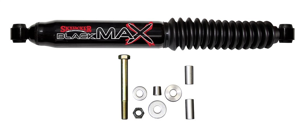 Skyjacker Steering Stabilizer, Black Max, Heavy Duty OEM, Single, Black Body, Mounts to OE Locations – 8013