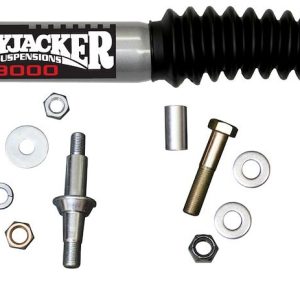 Skyjacker Steering Stabilizer, Heavy Duty OEM, Single, Silver Without Shock Boot, Without Brackets/ Without Hardware, Mounts to OE Locations – 9011