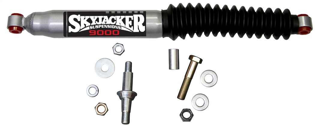 Skyjacker Steering Stabilizer, Heavy Duty OEM, Single, Silver Without Shock Boot, Without Brackets/ Without Hardware, Mounts to OE Locations – 9011