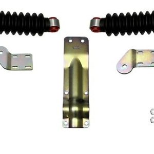 Skyjacker Steering Stabilizer, Dual, Silver with Black Boot, With Brackets, Set of 2 – 9254