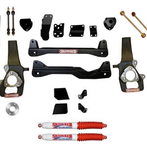 Skyjacker Lift Kit Suspension, Nitro 8000, 4 Inch Front Lift, 4 Inch Rear Lift, With Rear Nitro 8000 Shock Absorbers – D1440SSK-N