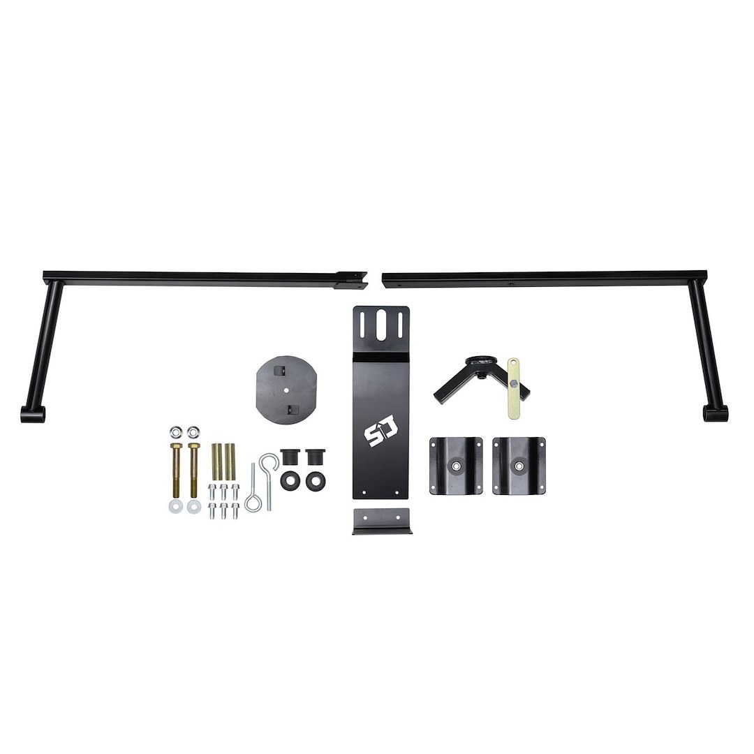 Skyjacker Spare Tire Carrier, Truck Bed Mount, 40 Inch Maximum Tire Diameter, Black, Steel – F17STM