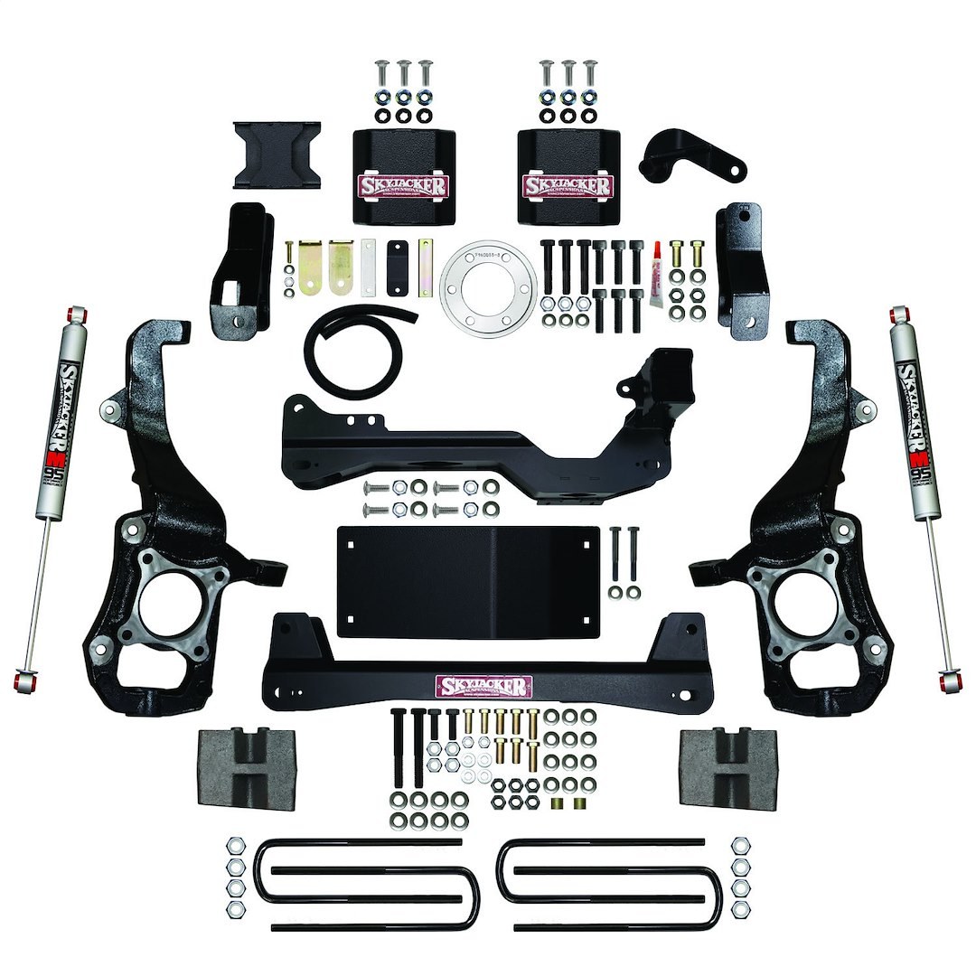 Skyjacker Lift Kit Suspension, M95 Monotube, 6 Inch Front Lift, 6 Inch Rear Lift – F2160BKM