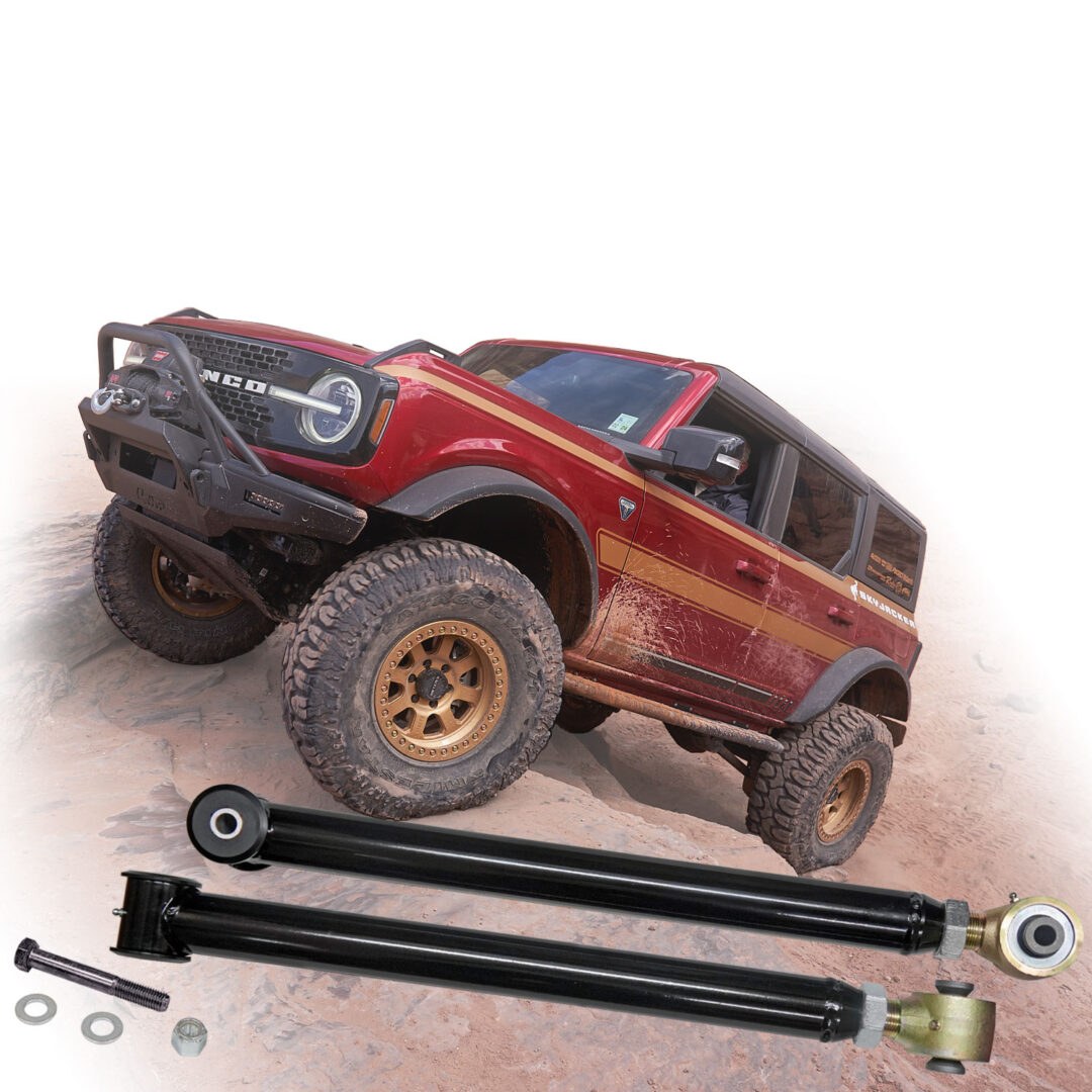 Skyjacker Control Arm, Tubular, Adjustable, Black, Steel, With Bushings, Set of 2 – FB04LLR-SX