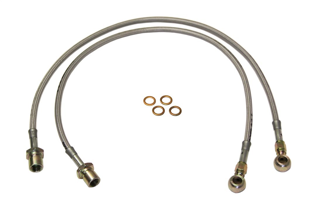 Skyjacker Brake Line, Braided Stainless Steel Hose, Use with 5 Inch to 7 Inch Lift, Set of 2 – FBL83