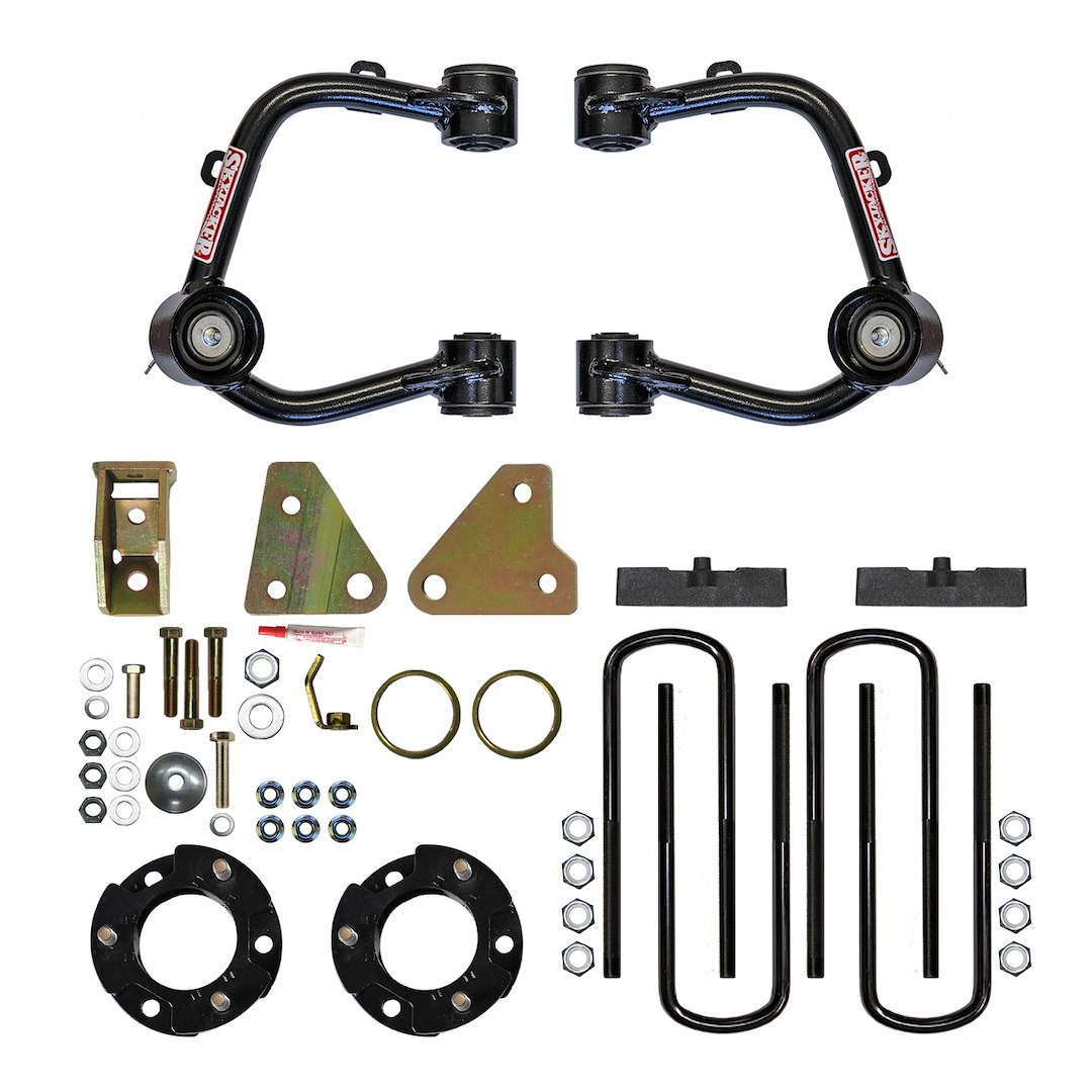 Skyjacker Lift Kit Suspension, 3-1/2 Inc Front Lift, 1-1/4 Inch Rear Lift, Without Shock Absorbers IN Kit – Shock Change Not Necessary – FR19350PA