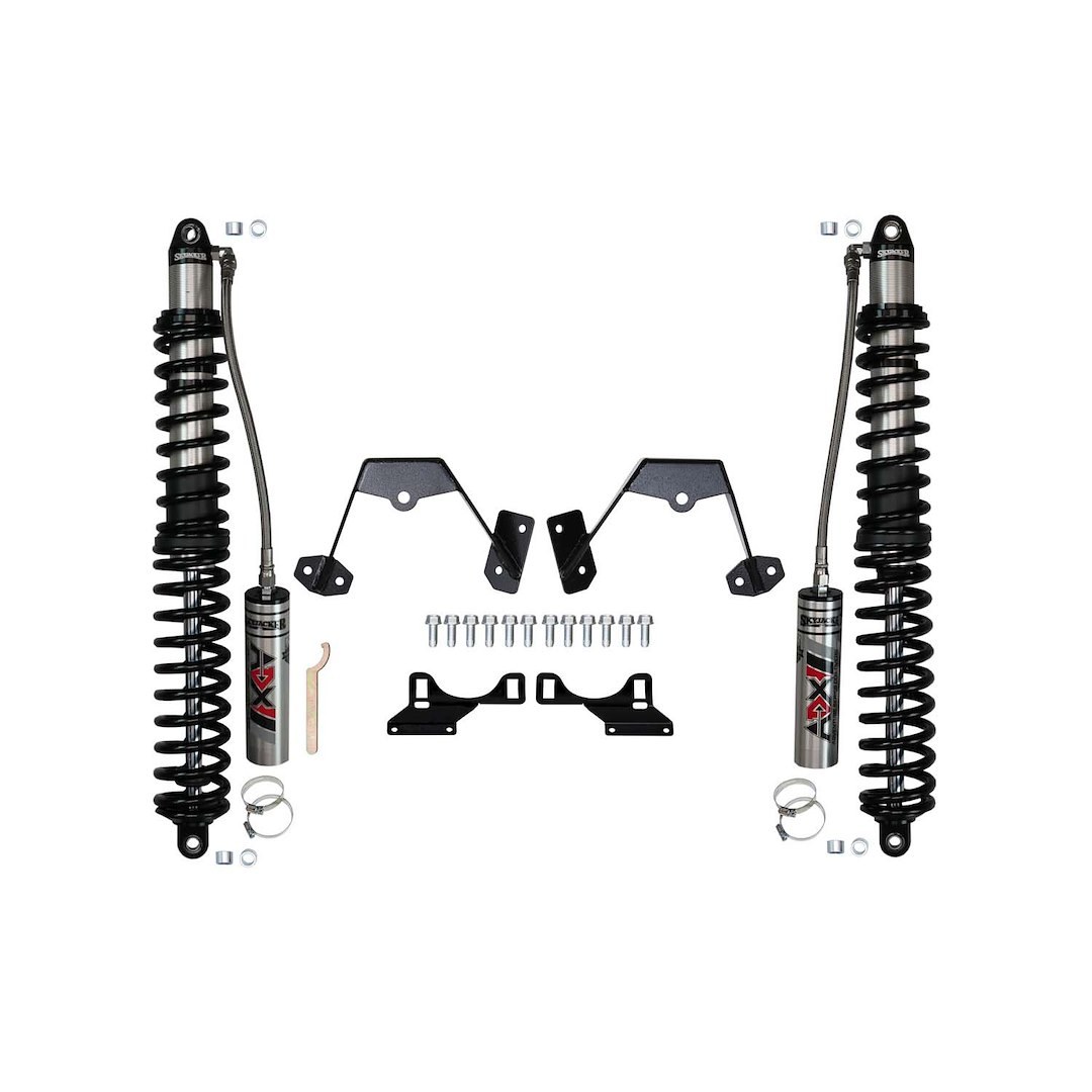 Skyjacker Coil Over Shock Absorber, Adx 2.0, Non Adjustable Valving, 3-1/2 to 6 Inch Adjustable Lift, Dual Pigtail End Springs – G36RLSBO