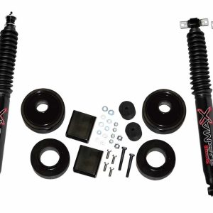 Skyjacker Lift Kit Suspension, Black Max, 2 Inch Front Lift, 2 Inch Rear Lift, With Front and Rear Black Max 8500 Shock Absorbers – JK20-B