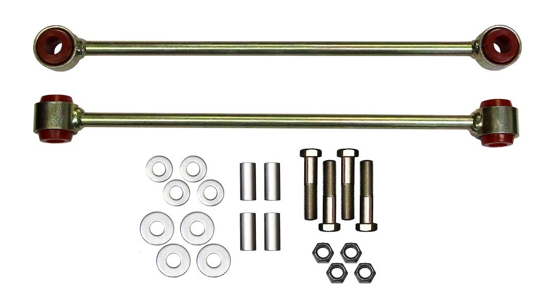 Skyjacker Stabilizer Bar Link Kit, Use with 4 Inch to 6 Inch Lift, Red, Set of 2 – SBE509