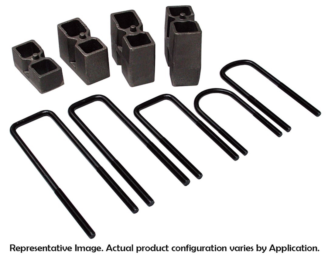 Skyjacker Leaf Spring Axle U Bolt Kit, 13 1/2 Inch Length, 3 1/8 Inch Width, 9/16 Inch Thread Size, Square – U5B7R