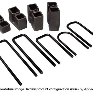 Skyjacker Leaf Spring Axle U Bolt Kit, 15 Inch Length, 4 Inch Width, 9/16 Inch Thread Size, Round – U5B8R