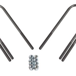 Skyjacker Leaf Spring Axle U Bolt Kit, 17 1/2 Inch Length, 3 Inch Width, 5/8 Inch Thread Size, Square – U9B5R