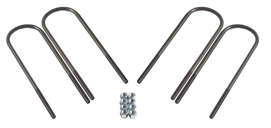 Skyjacker Leaf Spring Axle U Bolt Kit, 17 1/2 Inch Length, 3 Inch Width, 5/8 Inch Thread Size, Square – U9B5R