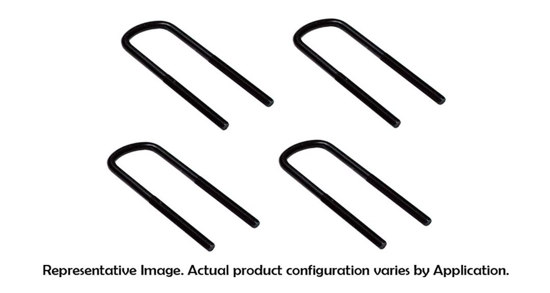 Skyjacker Leaf Spring Axle U Bolt Kit, 12 1/2 Inch Length, 3 1/2 Inch Width, 5/8 Inch Thread Size, Round – U9B6R