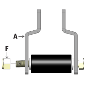 Supersprings Helper Spring Installation Kit, For Use with SSA5 Helper Spring Kit, Roller Only, 1 Inch X 2-7/8 Inch, Hdpe – 112189
